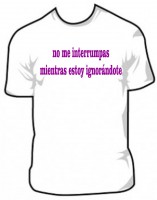 Camiseta NO ME INTERESA